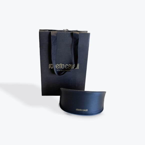 Roberto Cavalli Empty Sunglasses Eyewear Case with Bag - Picture 1 of 1